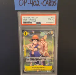 Namco Monkey D. Luffy OP10-111 Sail Event Foil Rare English 2025 PSA 10 - Image 1