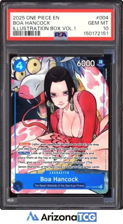 One Piece 2025 Boa Hancock ST17-004 SR Illustration Box Vol.1 GEM MINT PSA 10 - Image 1