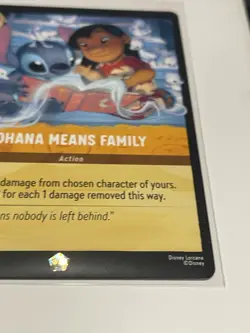 Disney Lorcana Ohana Means Family 32/204 Legendary - Image 5