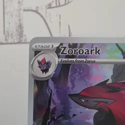 Pokemon TCG Zoroark White Flare 2025 IR Holo Rare Card 143/086 NM - Image 2