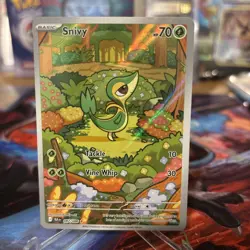 Snivy 087/086 SV: Black Bolt Illustration Rare Pokemon Card NM 💎 - Image 1