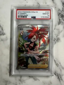 Pokemon TCG Chinese Flannery 147/125 CS3aC SR Holo Card PSA 10 - Image 1
