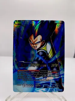 Dragon Ball Super CCG Super Saiyan Blue Vegeta BT1-028 R Rare Foil Anime Card - Image 1