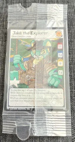 2006 Neopets-Jake The Explorer Promo Card #P21 SP Sealed - Image 1