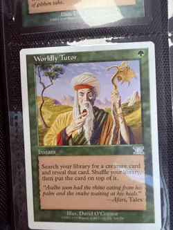 MTG Worldly Tutor 6th Edition NM Green Instant Tutor Creature Search Magic - Image 1