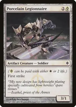 Porcelain Legionnaire [New Phyrexia] NM Foil - MTG - Image 1
