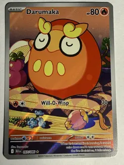 Darumaka 097/086 Illustration Rare SV: Black Bolt Pokemon TCG NM Holo - Image 1