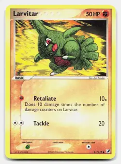 Larvitar 61/115 Common Unseen Forces Pokemon NM/LP - Image 1
