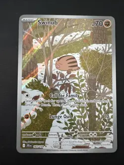 Pokemon Swinub 165/159 Sv09: Journey Together IR Holo - Image 1