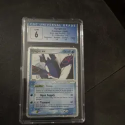 Pokemon TCG Black Star Promos Kyogre ex 037 CGC 6 Promo Holo 2006 - Image 1