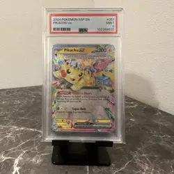 PSA 9 MINT PIKACHU EX 57/191 - 2024 POKEMON SURGING SPARKS - Image 1