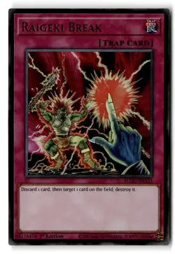 Raigeki Break 1st Edition Ultra Rare BLGG-EN131 LP - Image 1