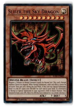 Slifer the Sky Dragon 1st Edition Ultra Rare EGS1-EN001 LP - Image 1