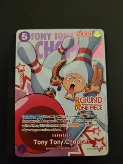One Piece x Round 1 ENGLISH Promo Card - Tony Tony.Chopper OP09-068 - Image 1
