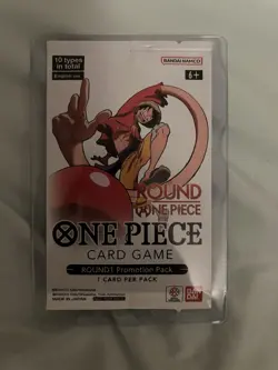 (1) English Round 1 x One Piece Promo Pack - New, Sealed, Ready To Ship - Image 1