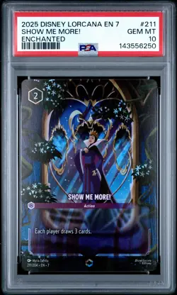 Disney Lorcana Show Me More! Enchanted Archazia's Island #211- Snow White Queen - Image 1