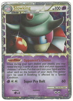 Slowking Prime 85/90 2010 HG&SS Undaunted Pokemon Card Holo DAMAGED - Image 3
