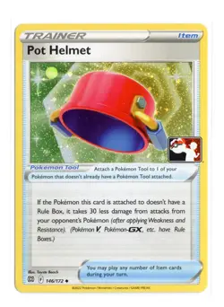 Pot Helmet 146/172 Uncommon Holo Prize Pack Series Cards Pokemon TCG - Image 1