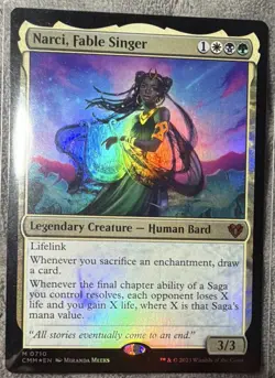 MTG: Narci, Fable Singer 0710 Mythic Foil White/Black/Green EN - Image 1
