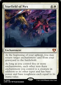 Starfield of Nyx Light Play, English Magic the Gathering MTG Commander Masters - Image 1