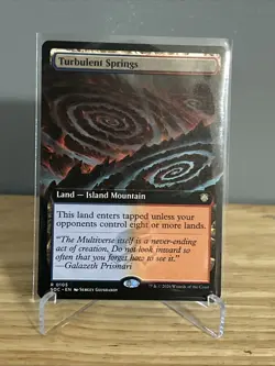 MTG Turbulent Springs Extended Art R 0105 Commander Secrets of Strixhaven NM - Image 1