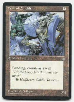 Wall of Shields Uncommon Ice Age Magic: The Gathering Near Mint - Image 1