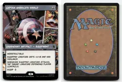 Captain America's Shield (Borderless) (0311) 311 Marvel Super Heroes NM/M MTG - Image 3