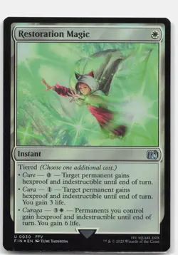 Restoration Magic 30 FOIL UC FINAL FANTASY Magic: The Gathering NM - Image 1
