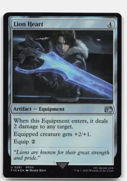 Lion Heart 261 FOIL UC FINAL FANTASY Magic: The Gathering NM - Image 1
