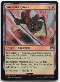 Samurai's Katana 154 FOIL UC FINAL FANTASY Magic: The Gathering NM - Image 1