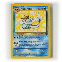 Pokemon - Vaporeon - Non Holo - 28/64 - Jungle - Rare Card - Image 1
