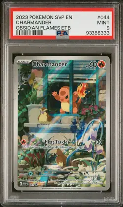 2023 POKEMON SVP EN-SV BLACK STAR PROMO #044 CHARMANDER PSA 9 - Image 1