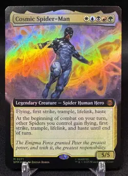 🌈 Cosmic Spider-Man (Extended Art FOIL) Marvel's Spider-Man MTG - NM/M - Image 1