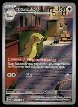 Gumshoos 153/132 Illustration Rare Mega Evolution Pokemon Holo Near Mint - Image 1