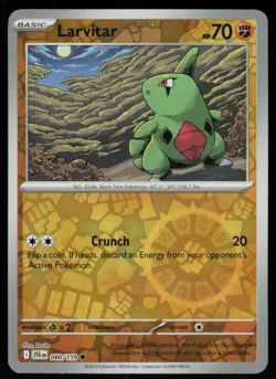 Larvitar 080/159 Common Journey Together Pokemon Reverse Holo Near Mint - Image 1
