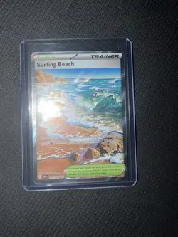 Pokemon TCG Pokemon Company Surfing Beach 114/086 Crown Zenith Eng Full Art Holo - Image 1