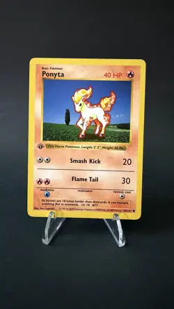 Ponyta 060/102 Shadowless 1st Edition Pokemon Base Set - Image 1