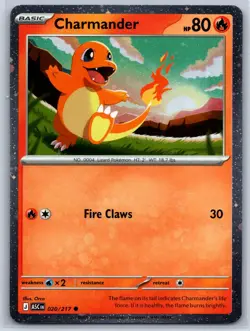 Charmander (Cosmos Holo) Ascended Heroes 020/217 Pokemon Card NM - Image 1