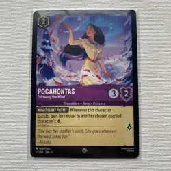 Disney Lorcana Pocahontas - Following the Wind 42/204 Winterspell Super Rare - Image 1