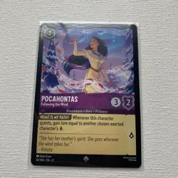 Disney Lorcana Pocahontas - Following the Wind 42/204 Winterspell Super Rare - Image 3