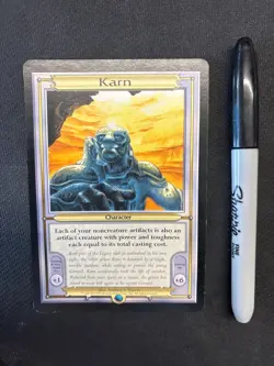 MTG Oversized KARN LP (1564) Graded Power - Image 1