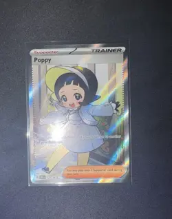 Pokemon TCG Poppy Trainer Obsidian Flames Holo Ultra Rare Card 220/197 - Image 1