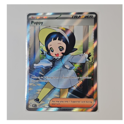 Pokemon Poppy Trainer 220/197 SV03 Obsidian Flames Ultra Rare Holo Full Art - Image 1
