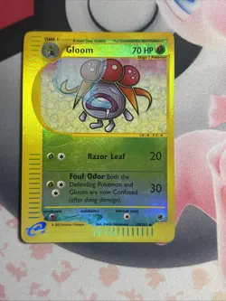 Gloom 78/165 Expedition 2002 Reverse Holo E-Reader Pokemon Card LP - Image 1