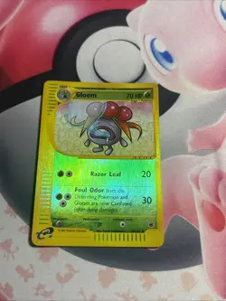 Gloom 78/165 Expedition 2002 Reverse Holo E-Reader Pokemon Card LP - Image 3