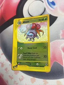 Gloom 78/165 Expedition 2002 Reverse Holo E-Reader Pokemon Card LP - Image 5