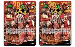 Bandai One Piece Card Game Premium 29th Anniversary Monkey D. Luffy P-150 (8) - Image 2