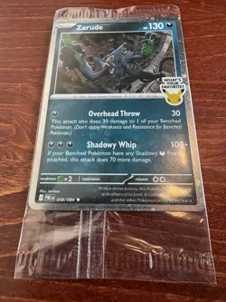 Zarude Pitch Black Gamestop Promo Pokemon Card NEW SEALED IN HAND! - Image 1