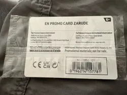 Zarude Pitch Black Gamestop Promo Pokemon Card NEW SEALED IN HAND! - Image 2