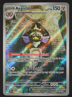 2023 Aegislash 210/182 Paradox Rift Illustration Rare Pokemon TCG Trading Card - Image 1